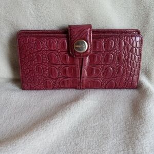 Brahmin Leather Red Wallet